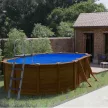 PONTAQUA KIT WOOD fémfalas családi medence szett 610 x 375 x 120 cm 