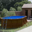 PONTAQUA KIT WOOD fémfalas családi medence szett 5,0 x 3,0 x 1,2 m