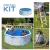 PONTAQUA KIT WHITE kerek fémfalas családi medence szett 3,5 x 1,2 m 