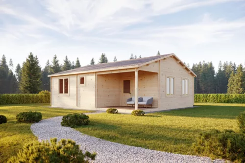Timber Genil faház 72 m2, 44 mm