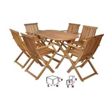 HECHT Kerti bútor, Basic set 6