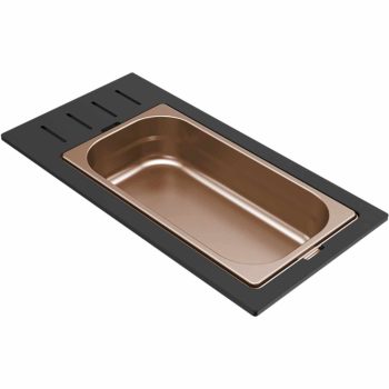   ELLECI- Tároló edény egyrészes gourmet 433 bronz HPL kerettel