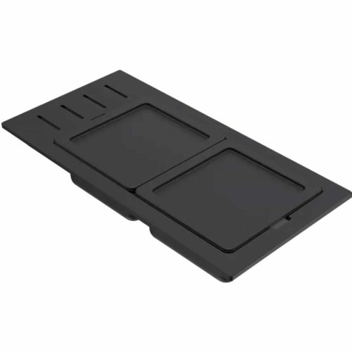 ELLECI- Tároló edény kétrészes gourmet 433 fekete szilikon kerettel