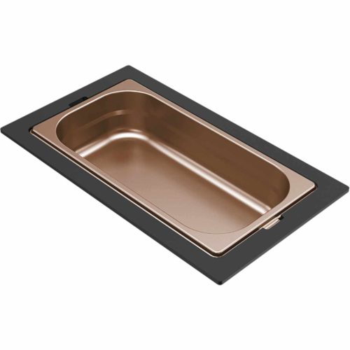 ELLECI- Tároló edény egyrészes bronz HPL kerettel 