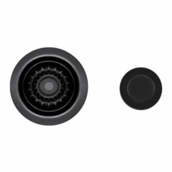   ELLECI - KITASP-A-1VTELL BK (PUSH-CONTROL POP UP) automata dugókiemelő egymedencés mosogatóhoz fekete