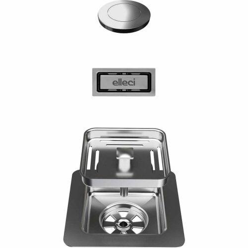 ELLECI- Automata dugókiemelő 1 m. mosogatókhoz OPEN UP négyzetes  nyomógombos