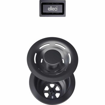   ELLECI- Flow pro szűrő és négyzetes túlfolyó 1 egymedencés mosogatókhoz fegyveracél szín