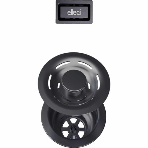 ELLECI- Flow pro szűrő és négyzetes túlfolyó 1 egymedencés mosogatókhoz fegyveracél szín