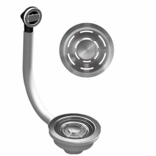 ELLECI - FLOW-PRO szűrő és túlfolyó egymedencés mosogatókhoz inox