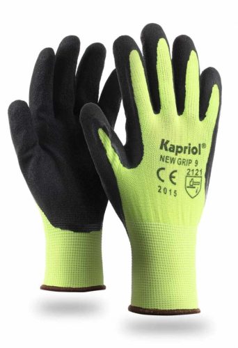 Kapriol New Grip védőkesztyű sárga-fekete 9