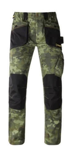 Kapriol Slick munkavédelmi nadrág terepszín zöld M