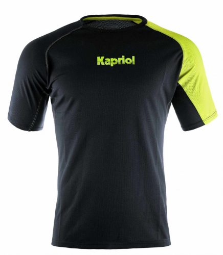 Kapriol Quick Dry póló fekete/sárga XL
