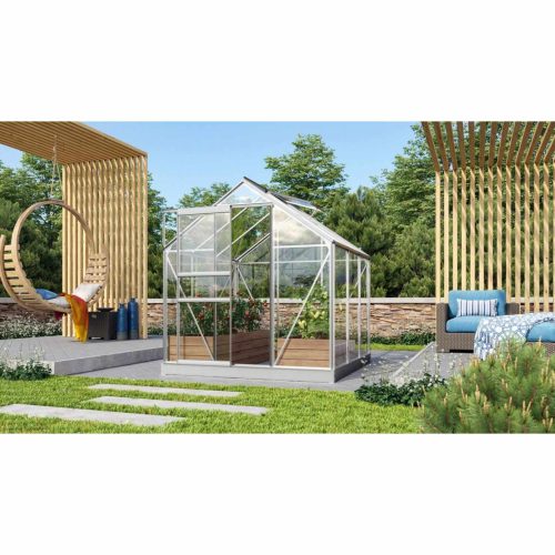 üvegház VITAVIA VENUS 3800 tiszta üveg 3 mm ezüst színű LG1026