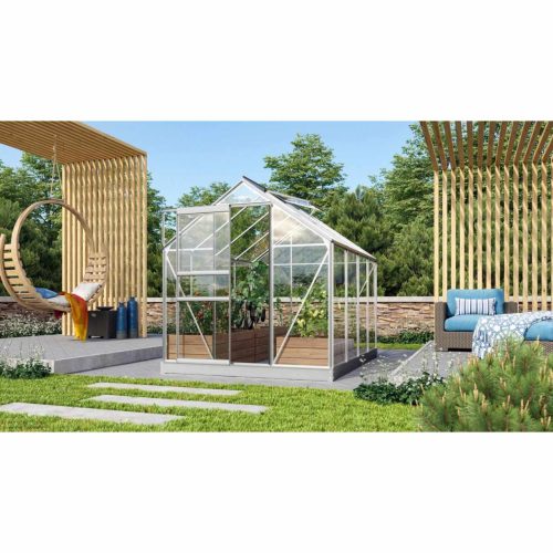 üvegház VITAVIA VENUS 5000 tiszta üveg 3 mm ezüst színű LG1027