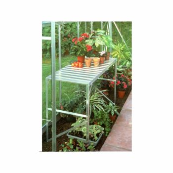 alumínium állvány VITAVIA 120x52 egy db polccal ezüst