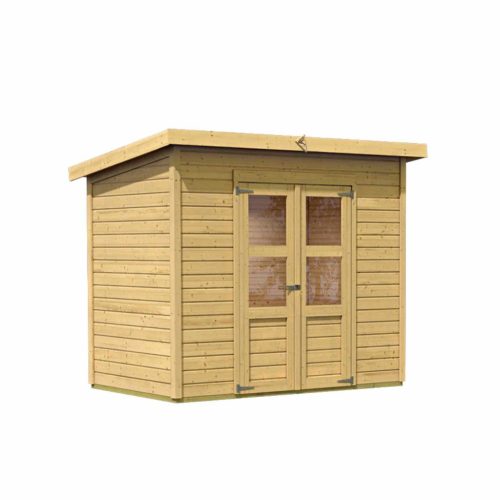 fából készült kerti ház KARIBU MERSEBURG 6 (73065) natur LG1748