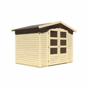   fából készült kerti ház KARIBU AMBERG 3 (82972) natur LG1755