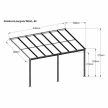 alumínium pergola LANITPLAST WALL 43 antracit + bronz PC