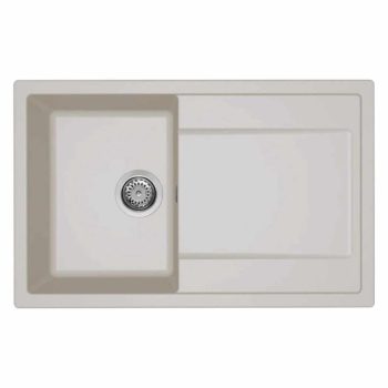   ELLECI- Mosogatótálca Life 300 79x50 Granitek 1m.+cseppt. Bianco Soft G39