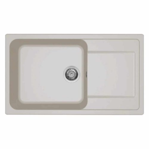 ELLECI- Mosogatótálca Life 410 86x50 Granitek 1m.+cseppt. Bianco soft G39 AM