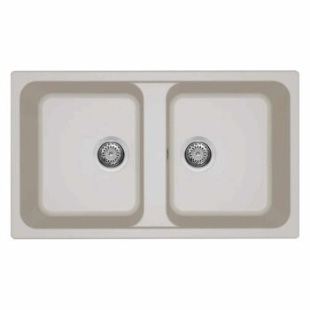   ELLECI- Mosogatótálca Life 450 86x50 Granitek 2m. Bianco soft G39