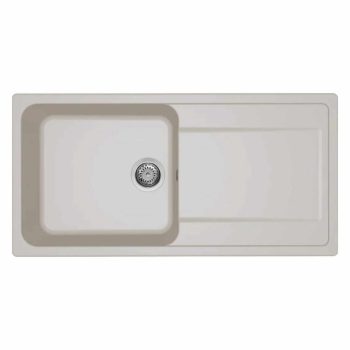   ELLECI- Mosogatótálca Life 480 100x50 Granitek 1m.+cseppt. Bianco Soft G39