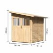 fából készült kerti ház KARIBU WANDLITZ 2 (54600) natur LG3072