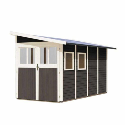 fából készült kerti ház KARIBU WANDLITZ 4 (73074) terragrau LG3092