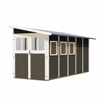   fából készült kerti ház KARIBU WANDLITZ 5 (73075) terragrau LG3094