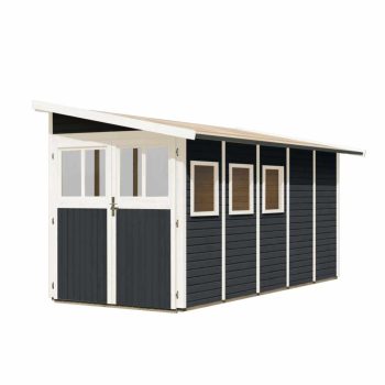   fából készült kerti ház KARIBU WANDLITZ 5 (38751) antracit LG3095