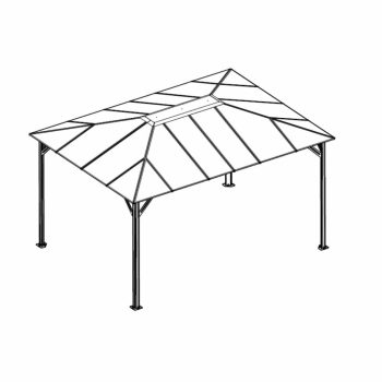   tartalék üvegezés pavilonhoz  LANITPLAST 43 bronz PC 6 mm LG3115