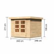 fából készült kerti ház KARIBU ASKOLA 3,5 (77715) natur LG3183