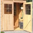 fából készült kerti ház KARIBU GLUCKSBURG 4 + egy menedéket 190 cm (83232) natur LG3498