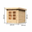 fából készült kerti ház KARIBU KANDERN 1 (82984) natur LG3527
