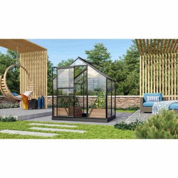   üvegház VITAVIA VENUS 2500 tiszta üveg 3 mm fekete színű LG3537