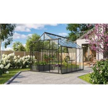   üvegház VITAVIA URANUS 8300 tiszta üveg 3 mm fekete színű LG3561