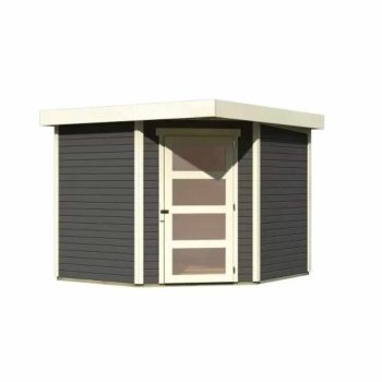   fából készült kerti ház KARIBU SCHWANDORF 5 (73471) terragrau LG3905