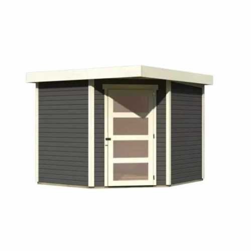 fából készült kerti ház KARIBU SCHWANDORF 5 (73471) terragrau LG3905