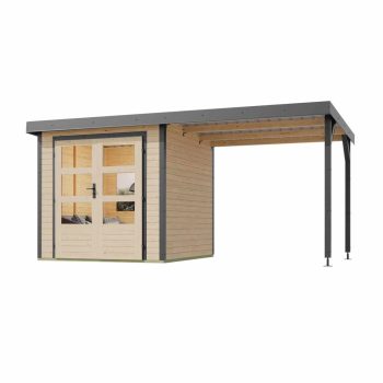   hibrid kerti ház KARIBU JUPITER A (93423) natur / terragrau LG4030