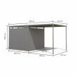 bádog kerti ház KARIBU CALLISTO 2 (98015) szürke LG4069