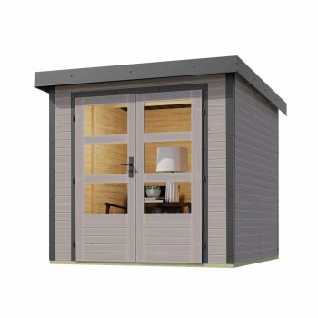   hibrid kerti ház KARIBU JUPITER D (93418) világosszürke / terragrau LG4077