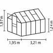 Lanitplast | üvegház VITAVIA VENUS 6200 PC 6 mm ezüst színű LG4143