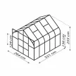 üvegház VITAVIA DIANA 8300 PC 4 mm fekete színű LG4227