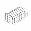üvegház VITAVIA DIANA 11500 PC 4 mm ezüst színű LG4237