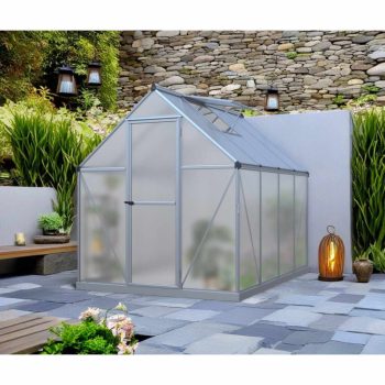   üvegház LANITPLAST SARANA 6x8 PC 4 mm ezüst színű LG4275