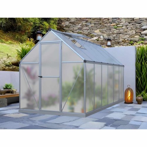 üvegház LANITPLAST SARANA 6x12 PC 4 mm ezüst színű LG4276