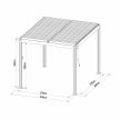 alumínium pergola LANITPLAST BIOCLIMATIC 33 BASIC LG4292