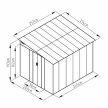 bádog kerti ház LANITPLAST WANDHAUS 78 WARM GREY LG4360