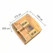 finn szauna KARIBU QUADRO 1 (109) natur LG4536
