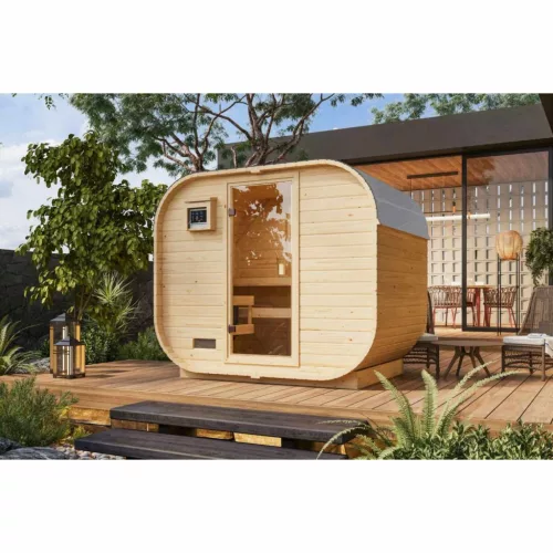 finn szauna KARIBU QUADRO 1 PLUS (35445) natur LG4614